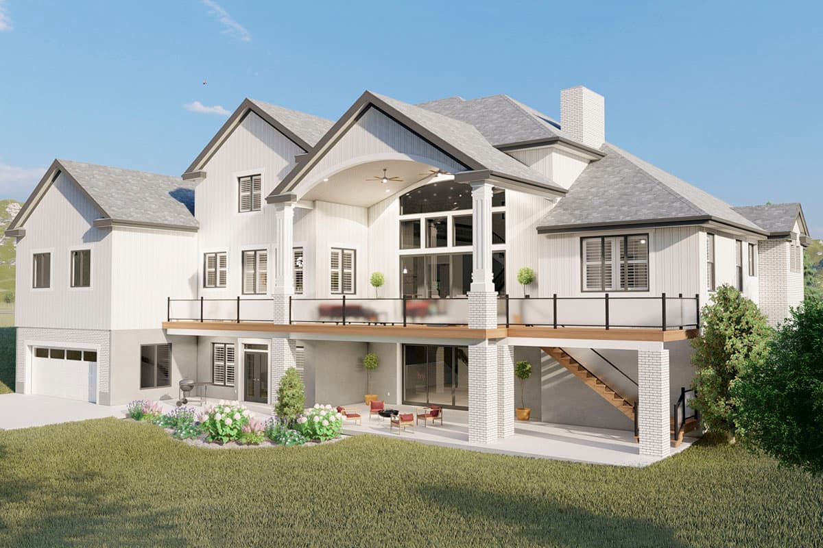 Plan 61360UT: Exclusive Spacious House Plan with Sport Court - 7722 Sq Ft - Image #7 - Craftsman, Mountain, New American, Transitional