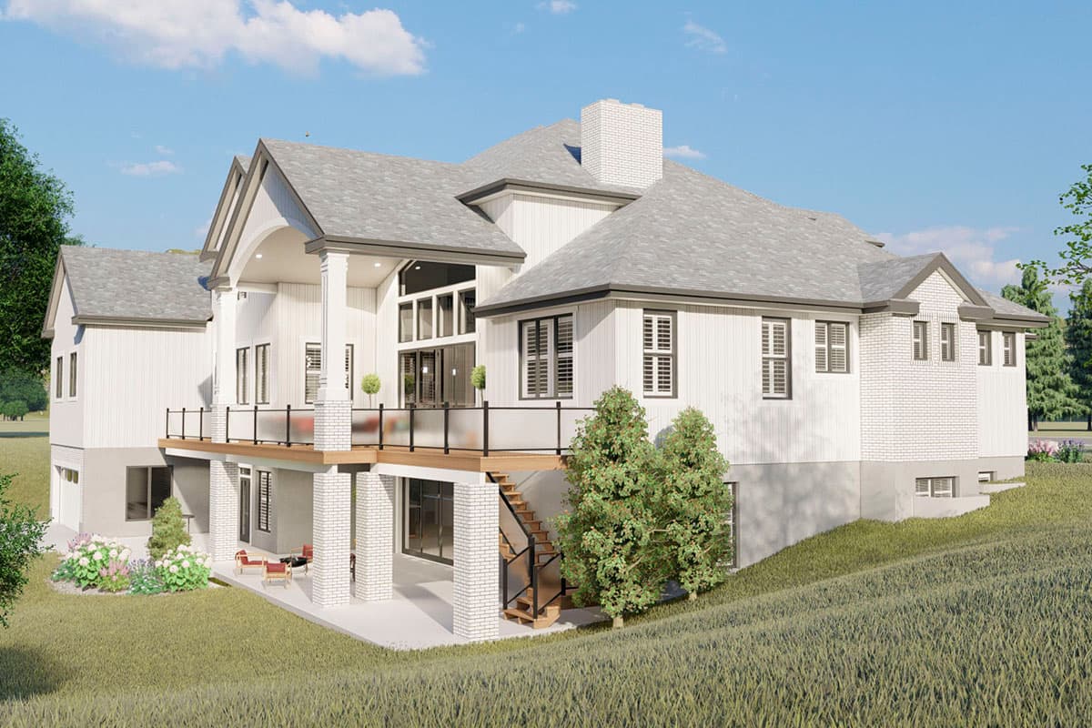 Plan 61360UT: Exclusive Spacious House Plan with Sport Court - 7722 Sq Ft - Image #8 - Craftsman, Mountain, New American, Transitional