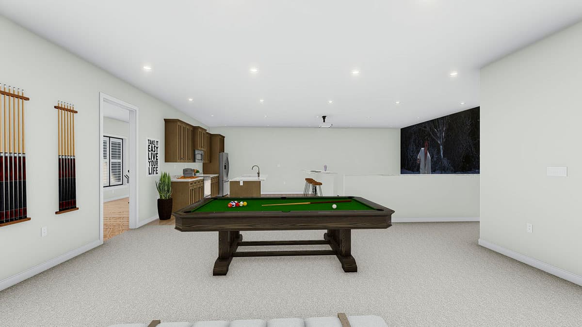 Plan 61360UT: Exclusive Spacious House Plan with Sport Court - 7722 Sq Ft - Image #35 - Craftsman, Mountain, New American, Transitional