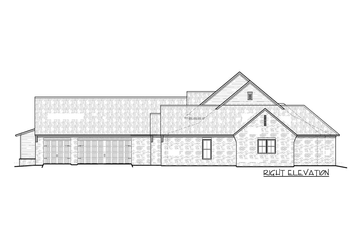 Plan 510152WDY: Modern Farmhouse Plan with Outdoor Kitchen and Bonus Expansion Over Garage - Image #6 - Louisiana-Style, Modern Farmhouse, New American, Traditional