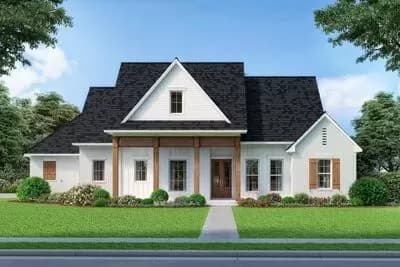 Exclusive One-Level House Plan with Formal Dining and Flex Room