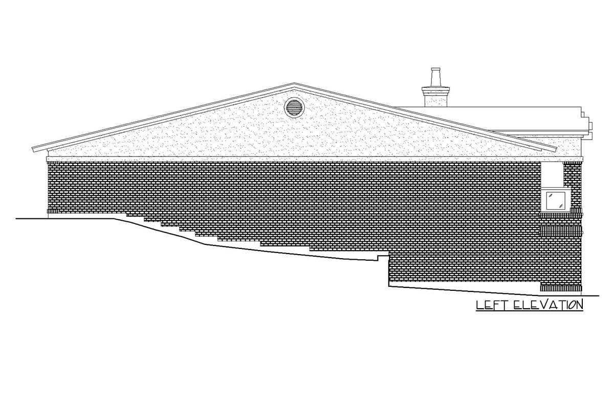 Plan 36623TX: Narrow Two-Story House Plan for Sloped Lot - Image #4 - European, Hill Country, Mediterranean, Southern