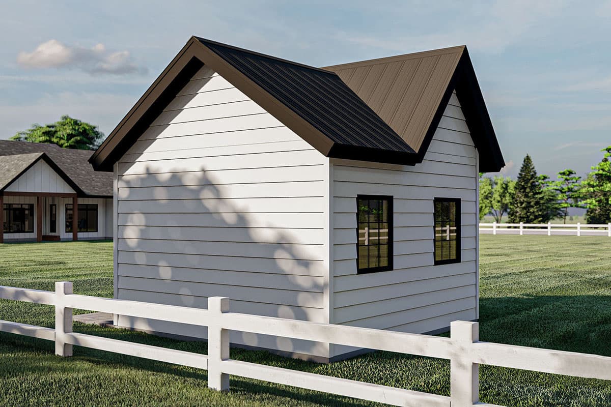 Plan 62898DJ: Work From Home Backyard Office Plan - Image #6