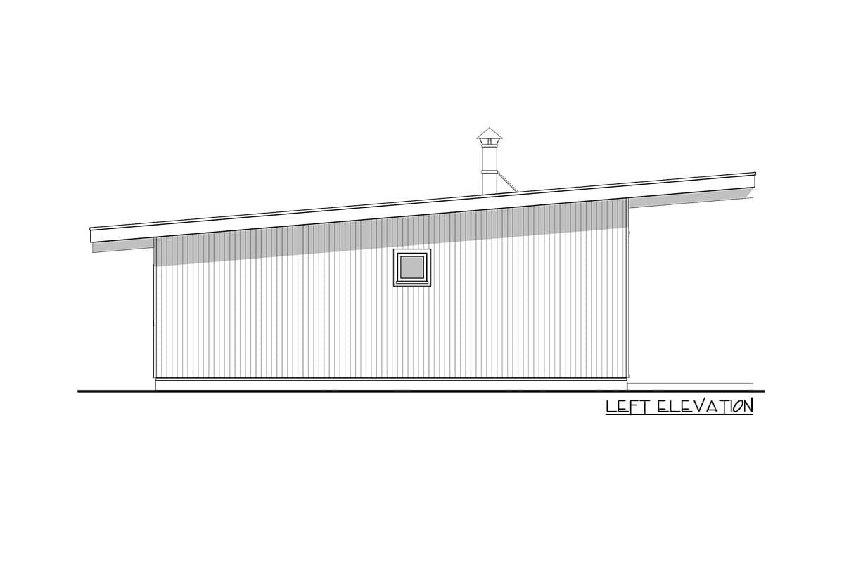 Plan 67792NWL: Modern House Plan with Low-Pitched Roof - Image #5 - Contemporary, Mid Century Modern, Modern, Northwest, Ranch