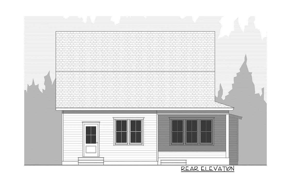 Plan 50177PH: 4-Bed Farmhouse Plan with Upstairs Loft - Image #9 - Bungalow, Cottage, Country, Farmhouse, Modern Farmhouse, New American