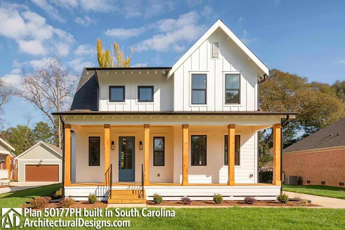 build gallery item - Modern Farmhouse Plan 50177PH Comes to Life in South Carolina