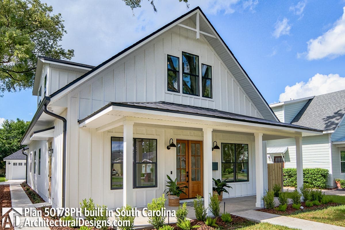 build gallery item - Farmhouse Plan 50178PH Comes to Life in South Carolina