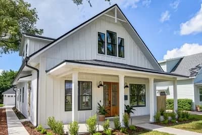 Modern Farmhouse Plan with Home Office