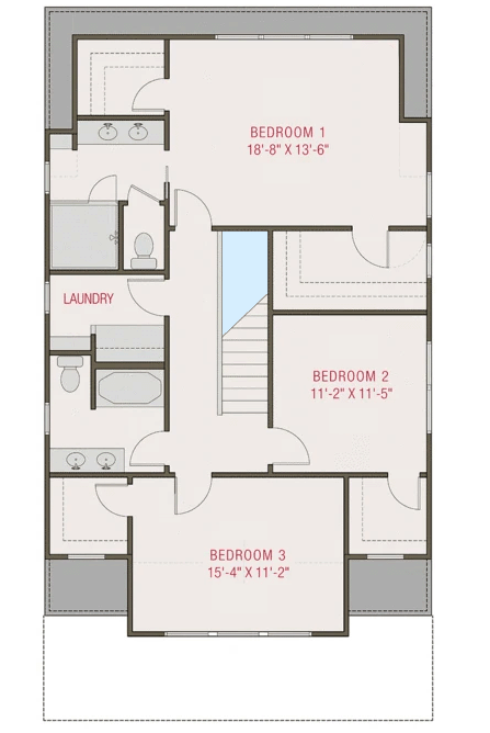 Plan 50180PH: Bungalow House Plan with 3 or 4 Beds - Floor Plan - 2nd Floor - Bungalow, Cottage, Country