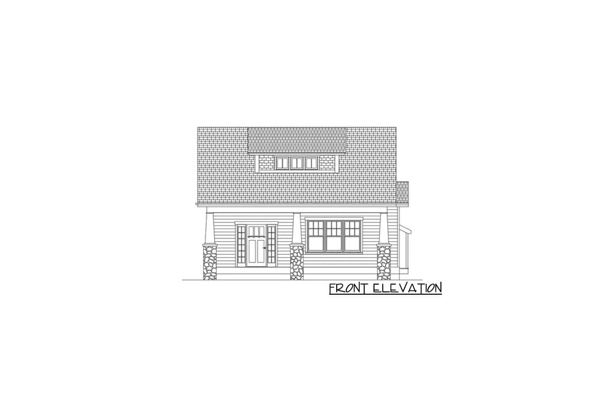 Plan 50186PH: Two-Story Bungalow Plan with Shed Dormer - Image #11 - Bungalow, Country, Craftsman