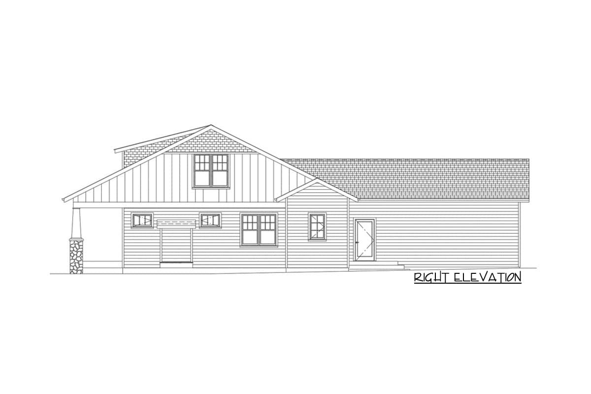 Plan 50186PH: Two-Story Bungalow Plan with Shed Dormer - Image #14 - Bungalow, Country, Craftsman