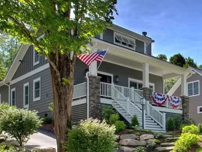 Two-Story Bungalow Plan with Shed Dormer