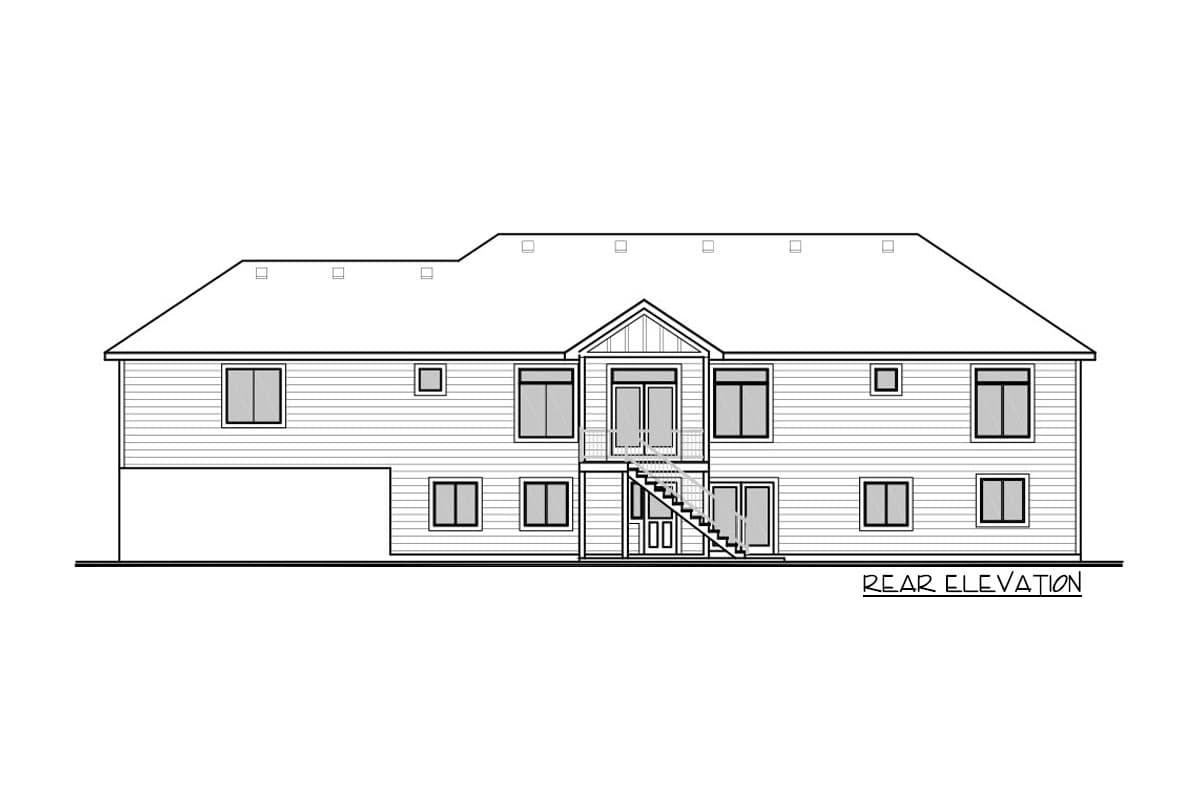 Plan 370015SEN: 3-Bed Ranch House Plan with Optional Lower Level In-Law Suite - Image #4 - Northwest, Ranch