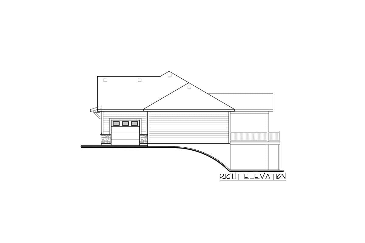 Plan 370015SEN: 3-Bed Ranch House Plan with Optional Lower Level In-Law Suite - Image #5 - Northwest, Ranch