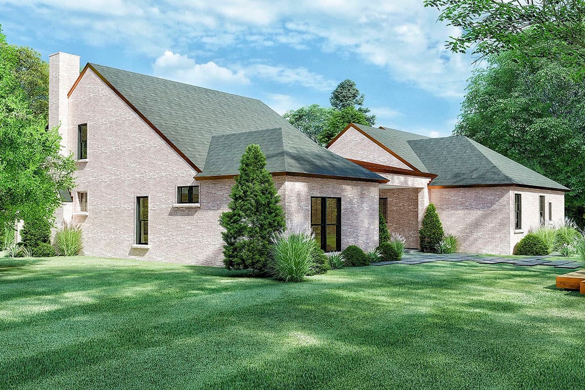 Plan 70671SND: European-style House Plan with Brick Exterior and Upstairs Bonus Room - Image #5 - European, Southern, Traditional, Transitional