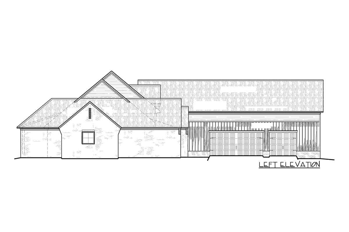 Plan 510154WDY: Exclusive New American House Plan with Fireplace on Back Porch - Image #4 - Acadian, French Country, Louisiana-Style, New American, Southern