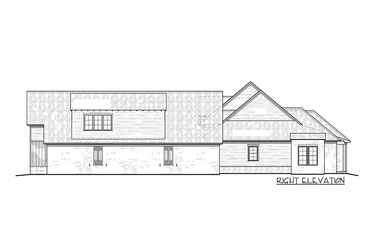 Plan 510154WDY: Exclusive New American House Plan with Fireplace on Back Porch - Image #6 - Acadian, French Country, Louisiana-Style, New American, Southern