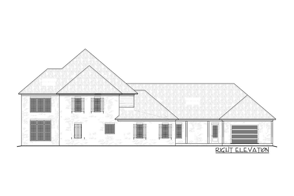 Plan 510157WDY: Exclusive Two-Story House Plan with Cabana House - Image #5 - European, Southern, Traditional