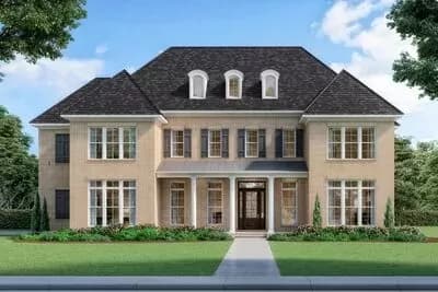 Exclusive Two-Story House Plan with Cabana House