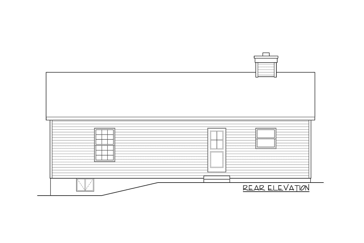 Plan 22155SL: Rectangular Ranch Home Plan - Image #4 - Ranch, Southern, Traditional