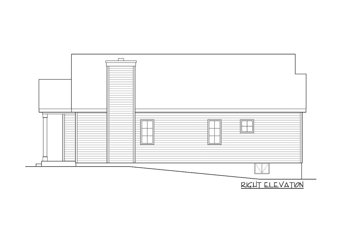 Plan 22153SL: Quaint 3-Bed Cottage with Carport - Image #5 - Cottage, Country