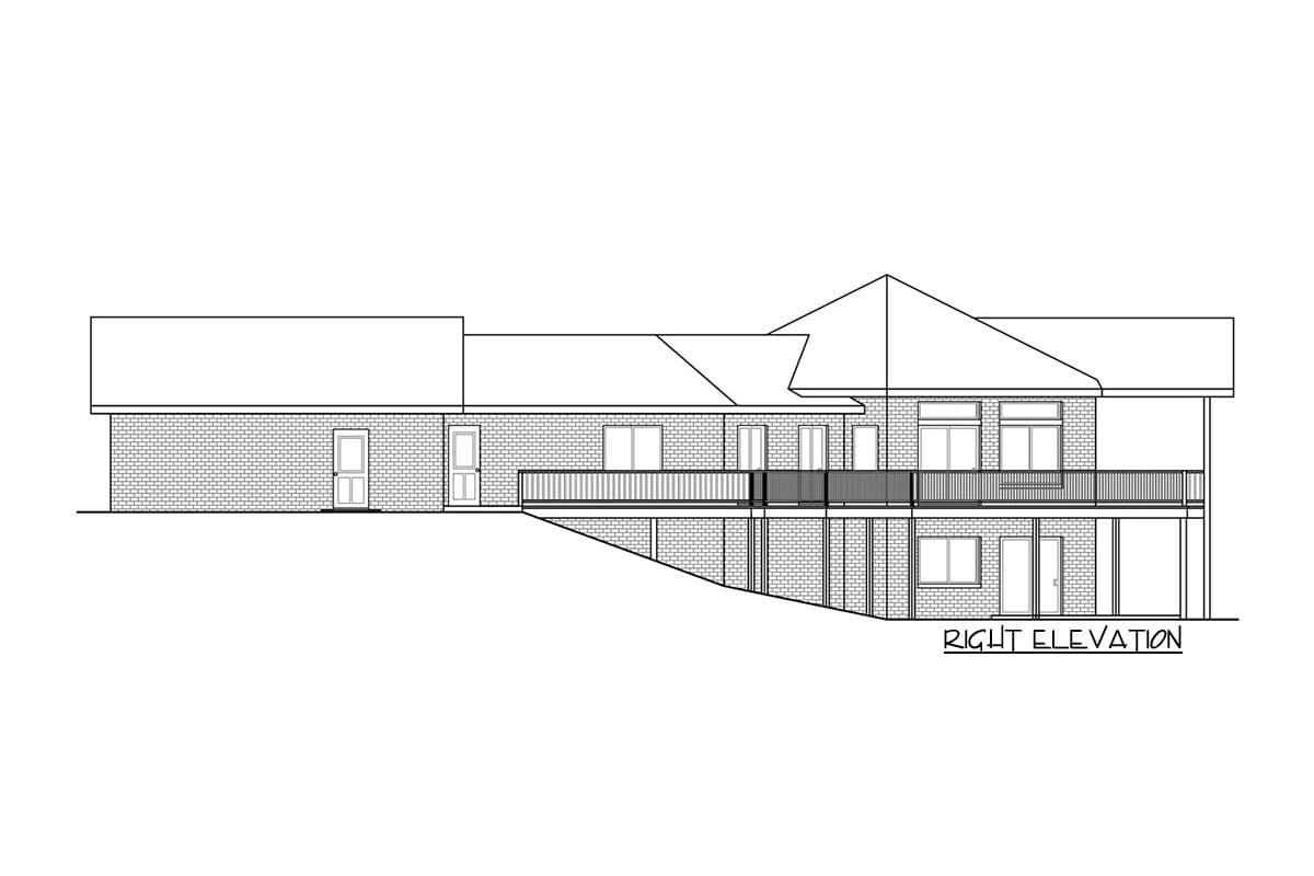 Plan 72994DA: Hexagonal House Plan on a Walkout Basement - Image #4 - Ranch