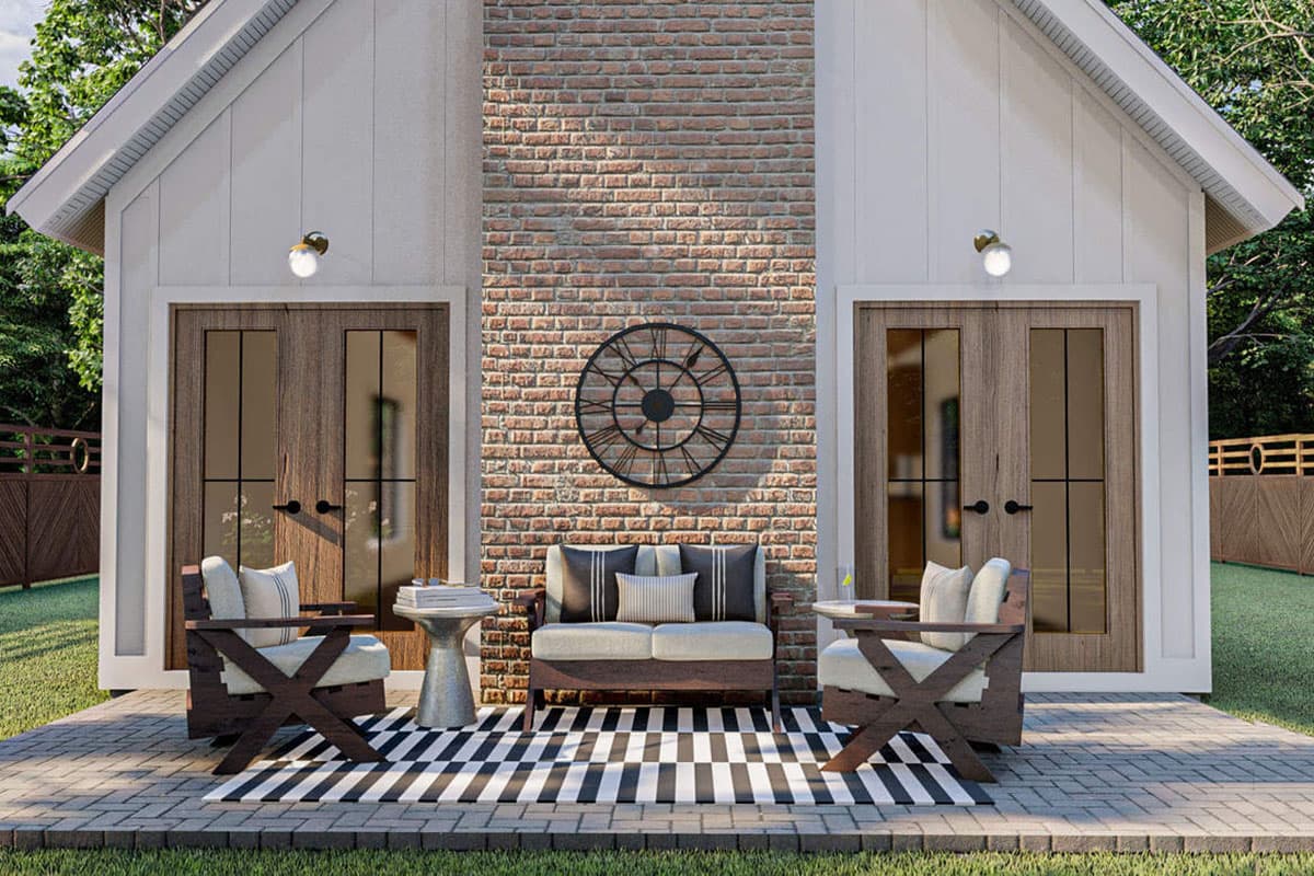 Plan 62901DJ: 22'-Wide House Plan for the Very Narrow Lot - Image #4 - Country