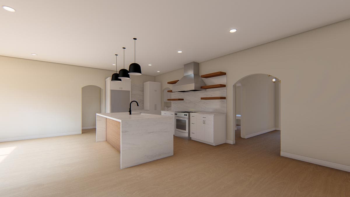 Plan 915043CHP: Exclusive Contemporary Ranch Plan with Open Concept Living Space - Image #9 - Contemporary, Ranch