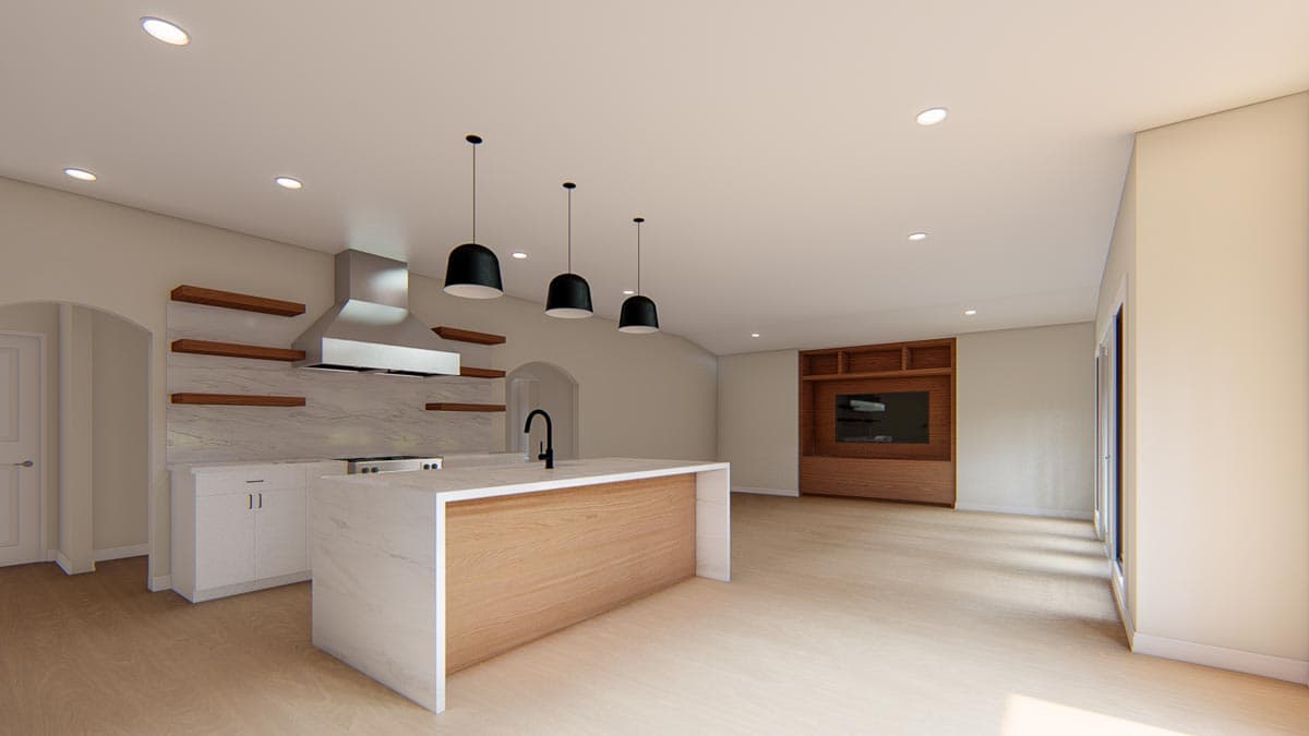 Plan 915043CHP: Exclusive Contemporary Ranch Plan with Open Concept Living Space - Image #10 - Contemporary, Ranch