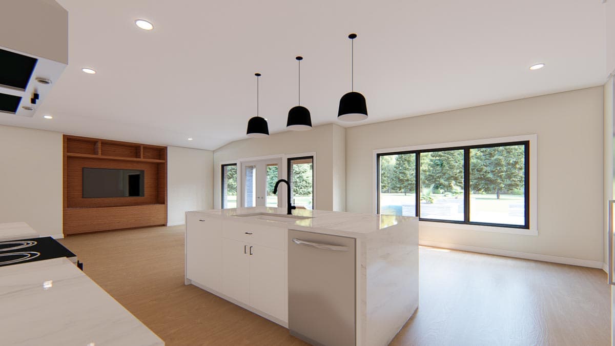 Plan 915043CHP: Exclusive Contemporary Ranch Plan with Open Concept Living Space - Image #11 - Contemporary, Ranch
