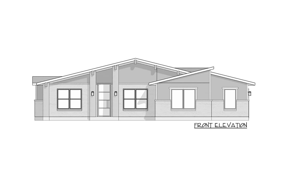 Plan 915043CHP: Exclusive Contemporary Ranch Plan with Open Concept Living Space - Image #15 - Contemporary, Ranch