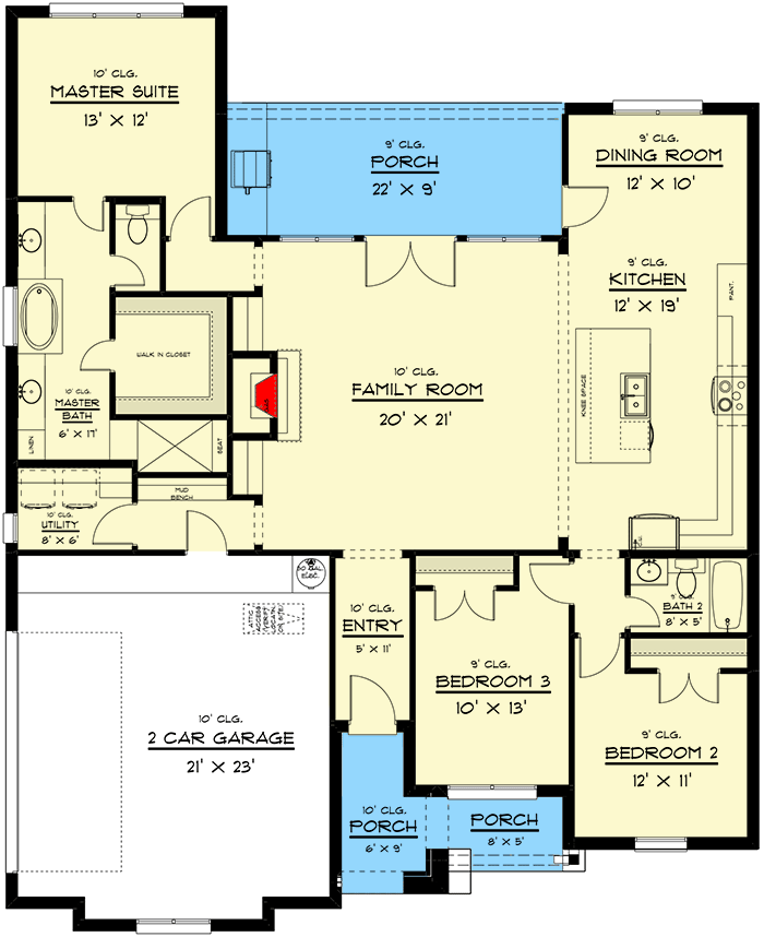 Plan 915044CHP: Exclusive European House Plan with Split Bedrooms - Floor Plan - Main Level - European, Southern, Transitional