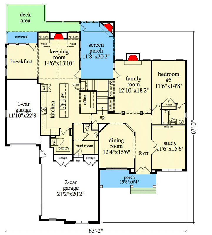 Plan 29893RL: Luxury European Home Plan with Optional Lower Level - Floor Plan - Main Level - European, New American, Southern, Traditional
