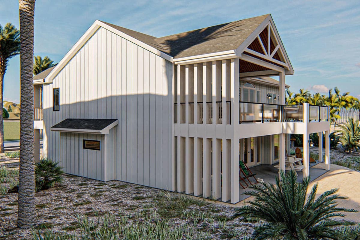 Plan 62902DJ: Two-Story House Plan with Decks Front and Back - Image #4 - Beach, Coastal, Craftsman, New American, Northwest, Vacation
