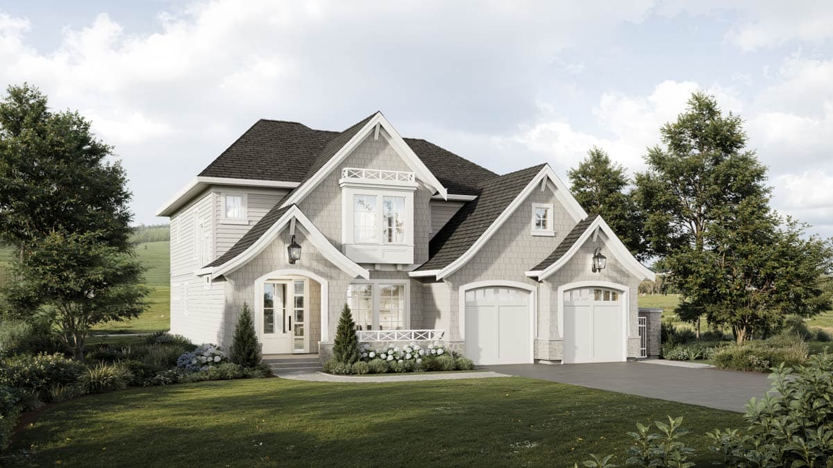 Plan 270020AF: Nantucket-Style Coastal Cottage Home Plan with Study - Image #8 - Coastal, Cottage, European, New American, Shingle, Traditional