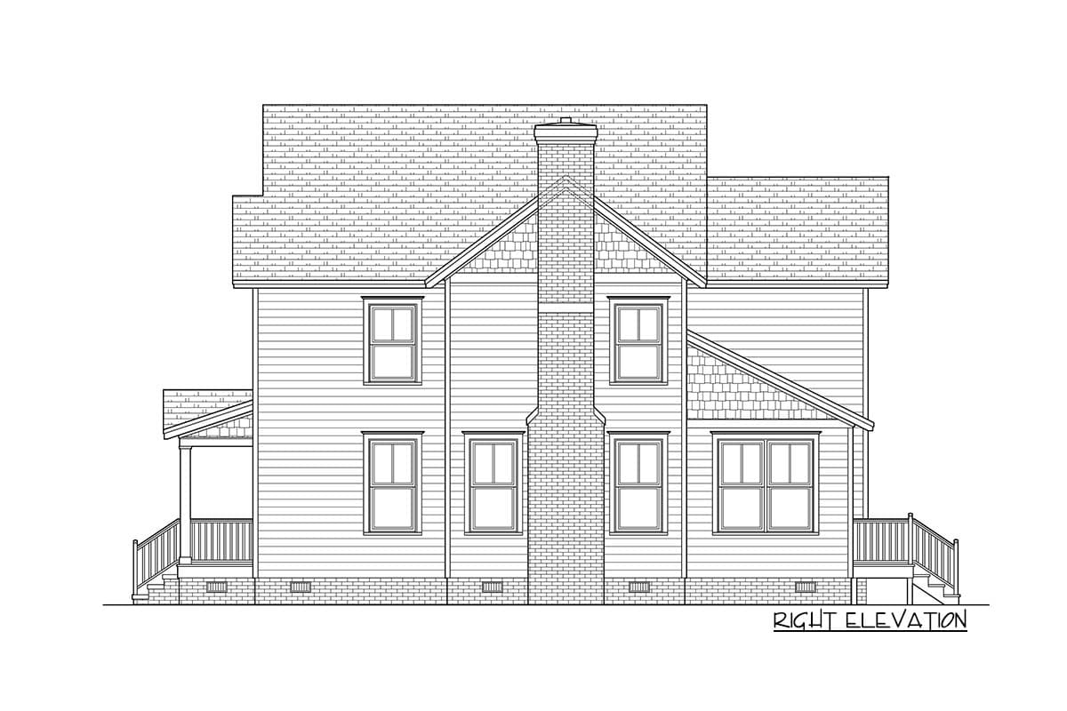Plan 31573GF: Country Craftsman House Plan with Third-Floor Attic - 2114 Sq Ft - Image #4 - Country, Craftsman, Farmhouse, Modern Farmhouse, Southern, Traditional
