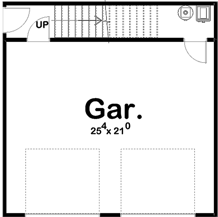 Plan 62903DJ: 2-Story English Tudor Garage Apartment Plan - Floor Plan - Main Level - Carriage, Tudor
