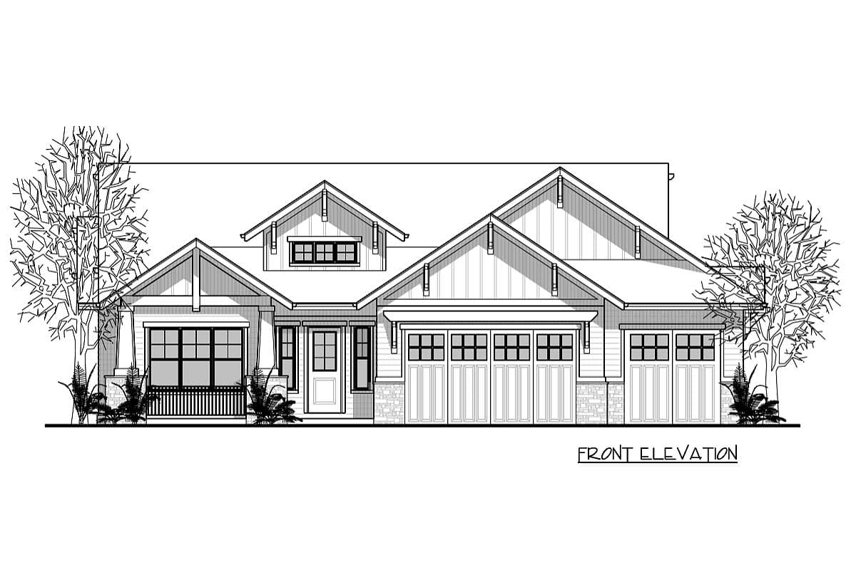 Plan 95095RW: Mountain Craftsman House Plan with Optional Lower Level - Image #10 - Coastal, Country, Craftsman, Mountain, New American, Northwest, Rustic, Traditional
