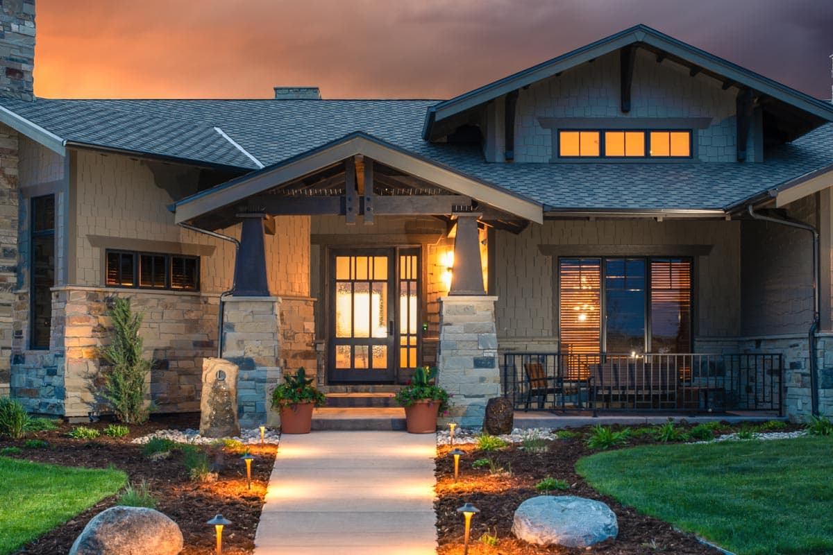 Plan 95097RW: Luxury New American Mountain Home Plan with Optional Lower Level - Image #4 - Craftsman, Mountain, New American, Northwest, Ranch, Rustic