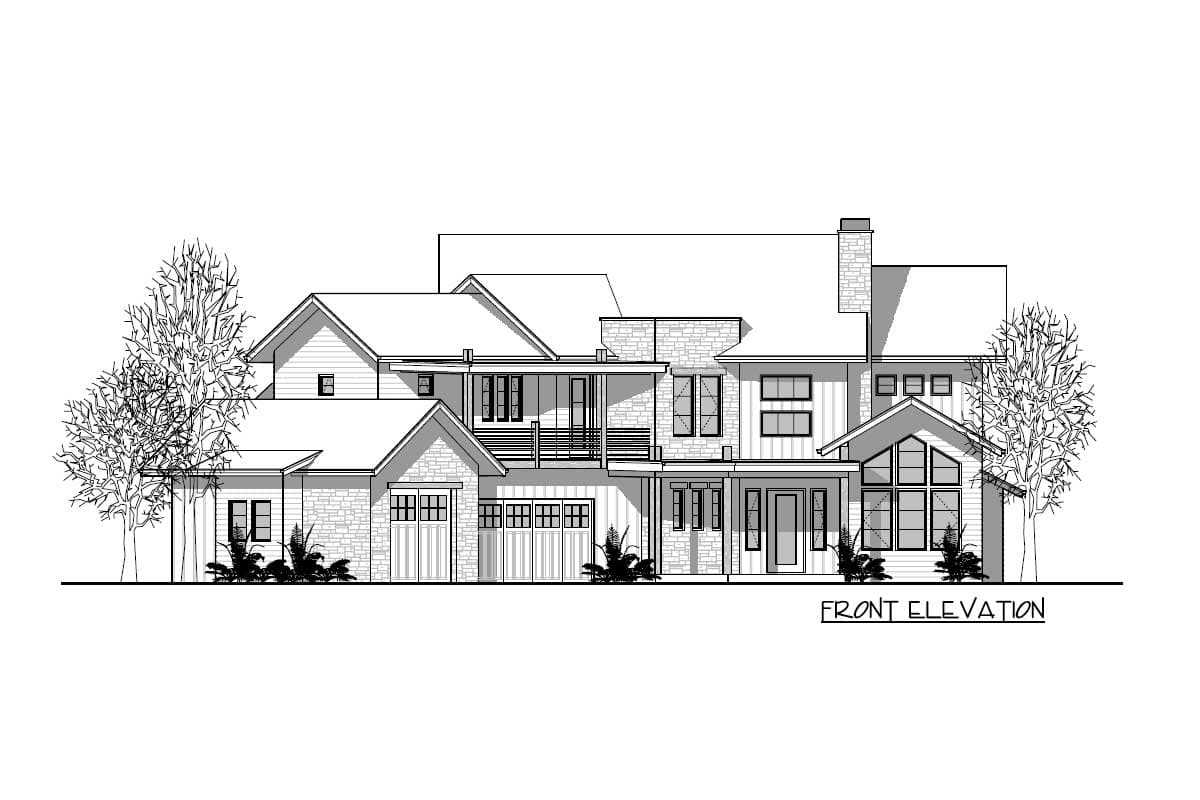Plan 95098RW: Deluxe Contemporary Craftsman Plan with Private Bedroom Suites - Image #18 - Contemporary, Craftsman, Mountain, New American, Northwest, Rustic