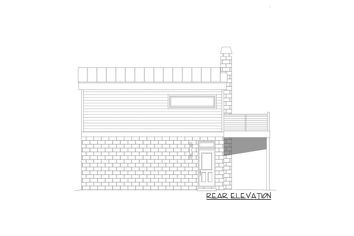 Plan 68665VR: Carriage House Plan with 1-Bed Apartment - Image #4 - Carriage, Contemporary, Country, New American