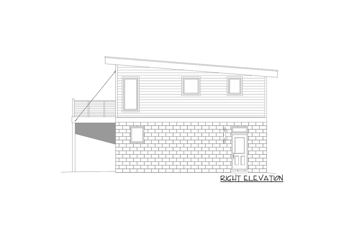 Plan 68665VR: Carriage House Plan with 1-Bed Apartment - Image #5 - Carriage, Contemporary, Country, New American