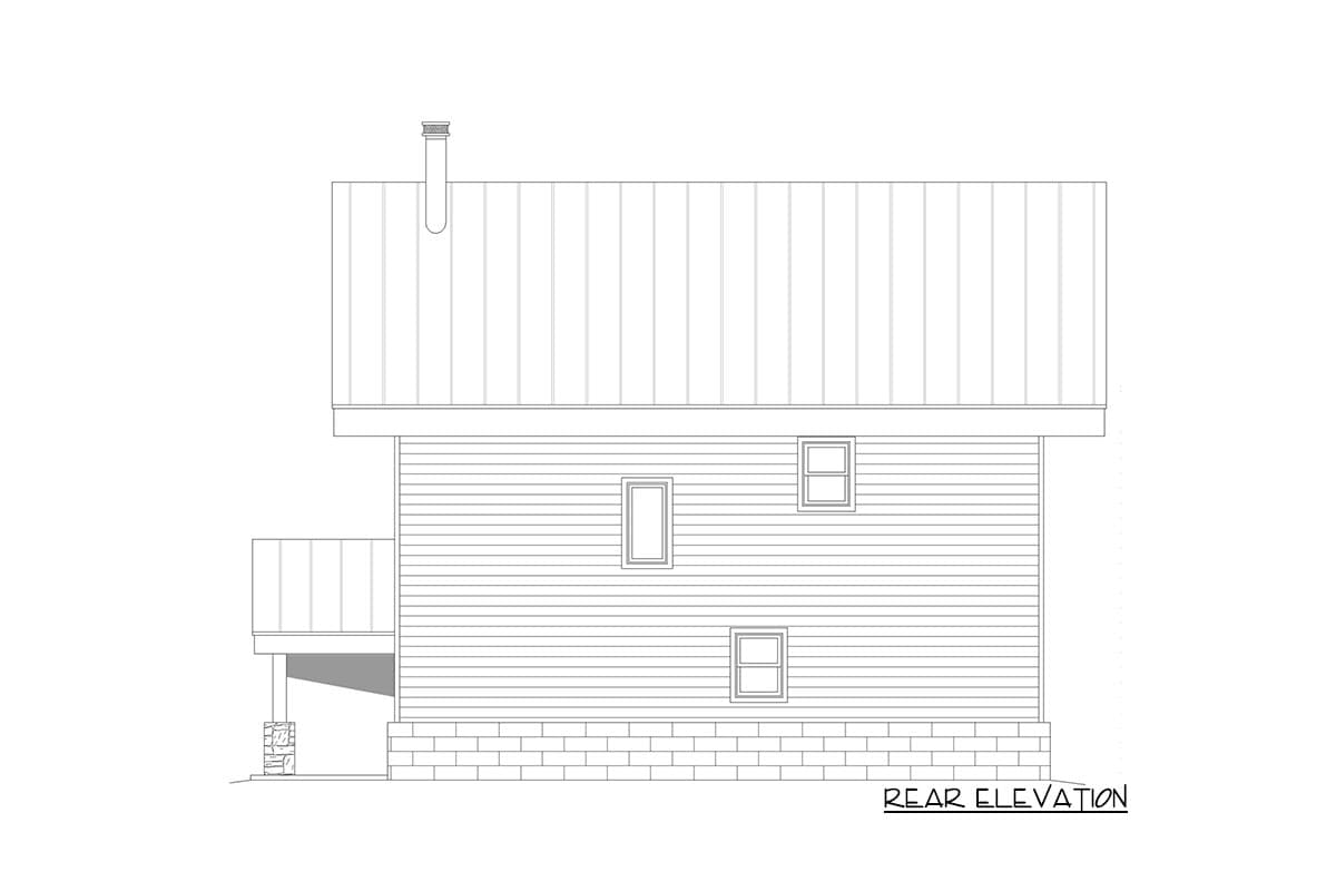Plan 68666VR: Beach House Plan with 3rd Floor Art Loft - Image #4 - Beach, Carriage, Coastal, Contemporary, Mid Century Modern, Modern