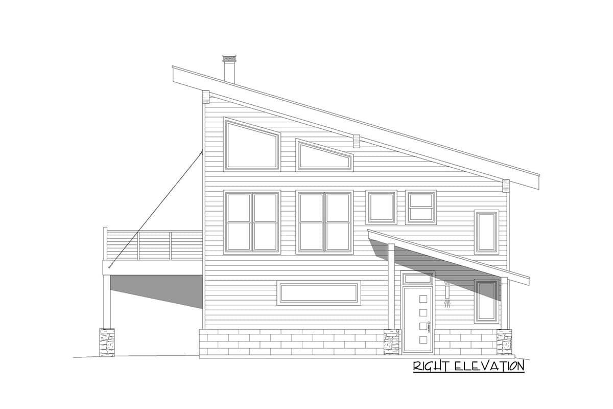 Plan 68666VR: Beach House Plan with 3rd Floor Art Loft - Image #5 - Beach, Carriage, Coastal, Contemporary, Mid Century Modern, Modern