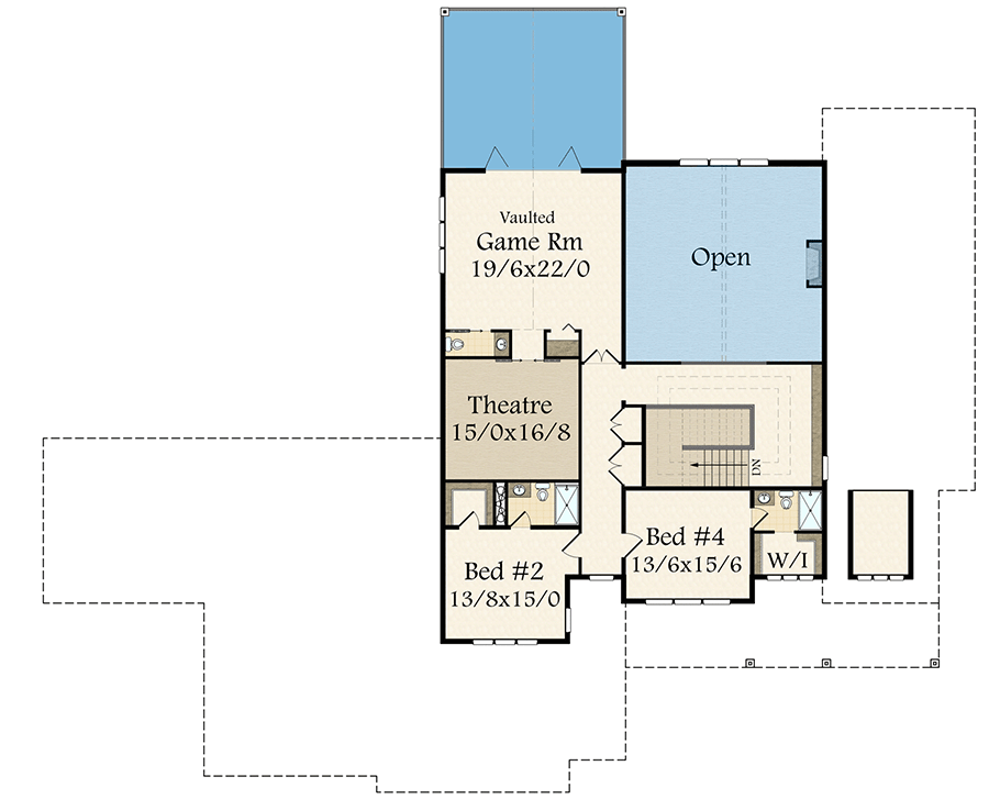 Plan 85334MS: Exclusive Modern Farmhouse with Business Center - Floor Plan - 2nd Floor - Farmhouse, Modern Farmhouse, New American
