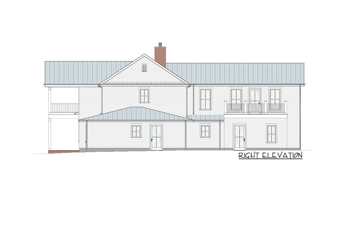 Plan 871004NST: Exclusive 4-Bed House Plan with Stacked Front Porches and Upstairs Family Room - Image #7 - Coastal, Country, Farmhouse, Modern Farmhouse, New American, Southern, Traditional