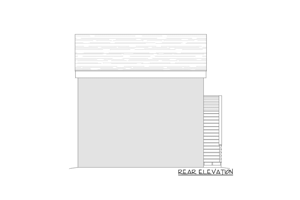 Plan 68668VR: 2-Car Detached Garage with Man Cave Above - Image #4