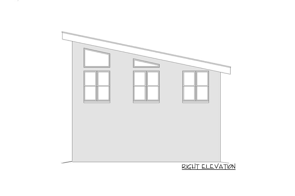 Plan 68668VR: 2-Car Detached Garage with Man Cave Above - Image #5