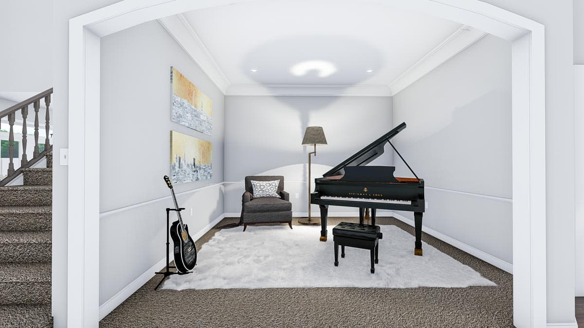 Plan 61361UT: Exclusive Duplex House Plan with Elevator and Ample Storage - Image #11 - New American, Traditional