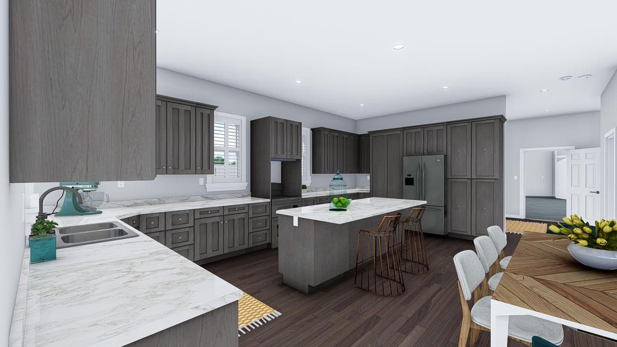 Plan 61361UT: Exclusive Duplex House Plan with Elevator and Ample Storage - Image #21 - New American, Traditional